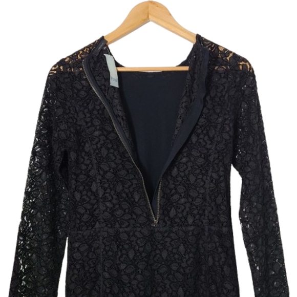 Aritzia Talula Barnum Black Lace Mini Dress Women's Size 6 - Picture 10 of 14